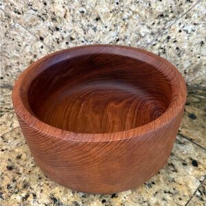 Mid-Century Modern Solid Teak Wooden 10” Large Bowl